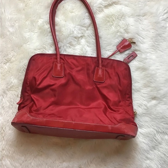 Prada red nylon/shoulder bag - Picture 2 of 10